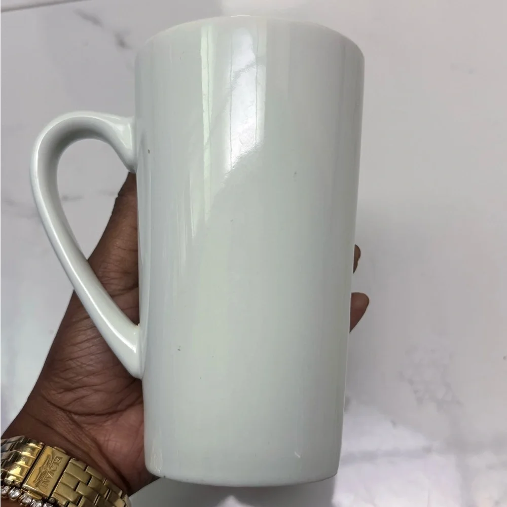 Starbucks Ceramic Mug with Green Logo and Heart